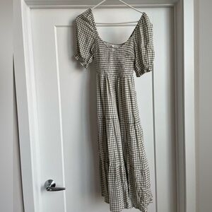 Abercrombie Gingham Midi Dress